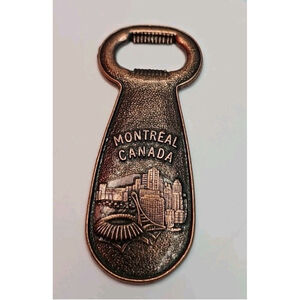 Vintage Montreal Canada Metal Beer Bottle Opener Made By “Century” In Canada
